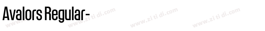 Avalors Regular字体转换 Avalors Regular字体转换